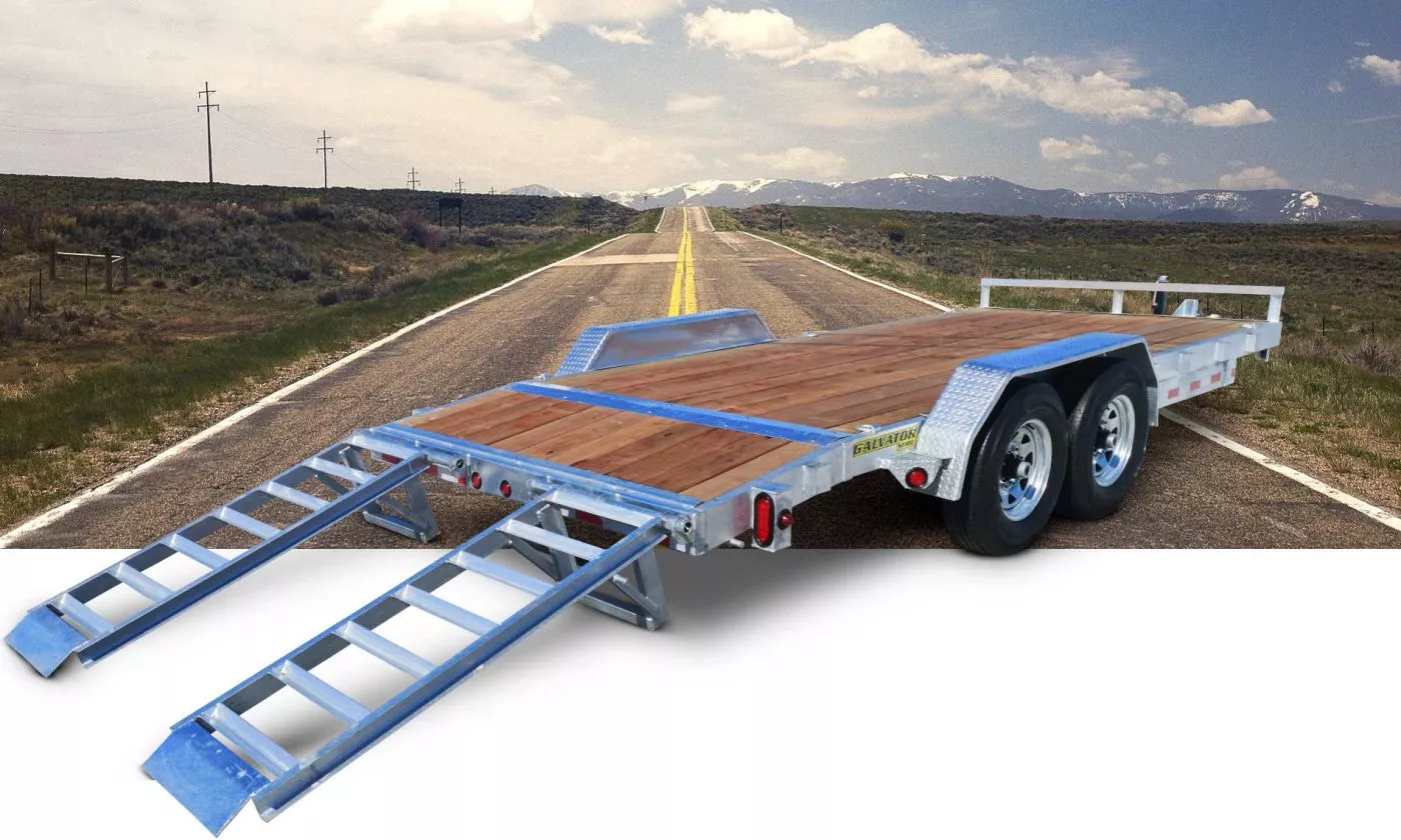 Remorque Plateforme Galvanisée 82 x 18 (16+2) - 14000lbs – Image 3