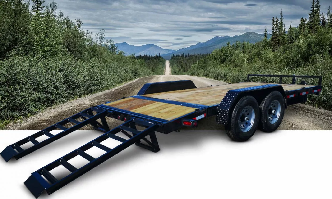 Remorque Plateforme 83 x 16 (14+2) - 14000lbs - QS – Image 3