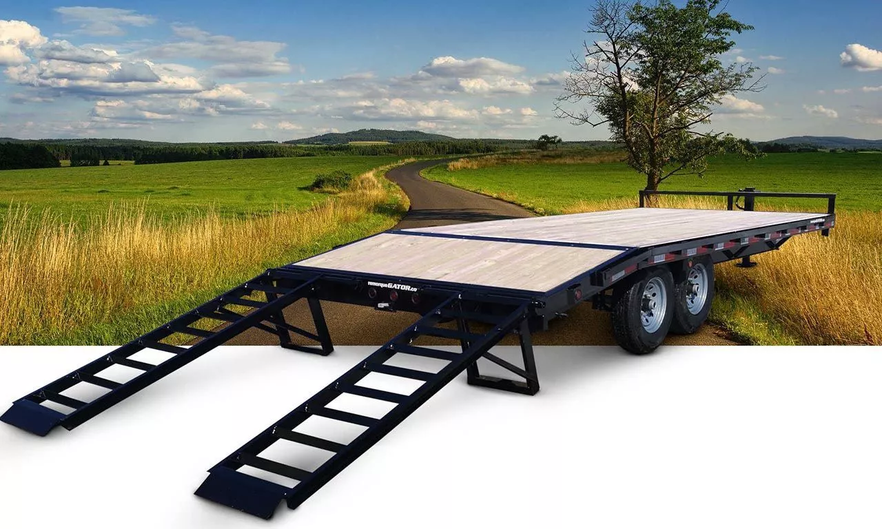 Remorque Deck Over 102 x 20 (16+4) - 14000lbs – Image 2