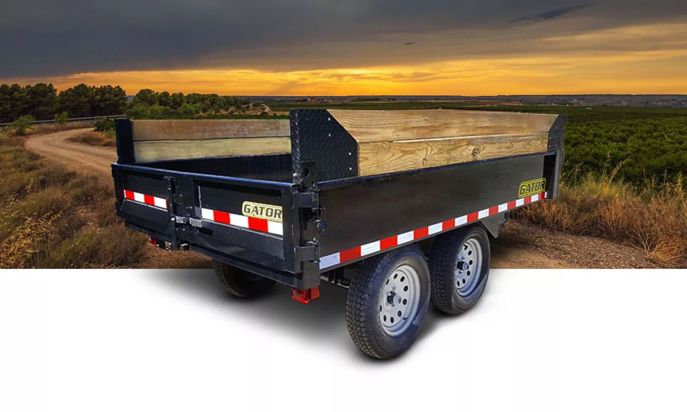 Remorque à bascule Deck Over 6 x 10 - 7000lbs