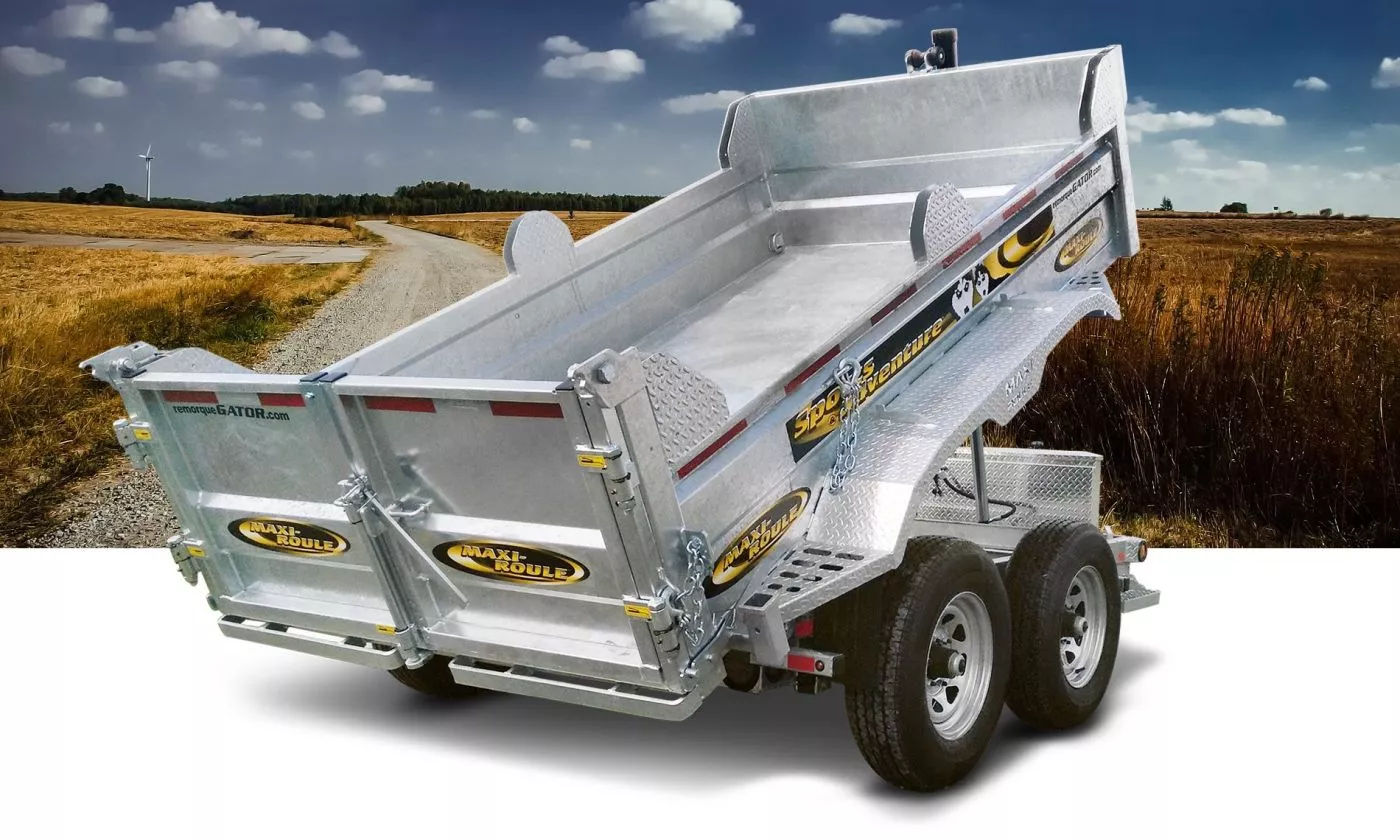 Remorque à bascule Galvanisée 5 x 10 - 10000lbs - Maxi-Roule – Image 3