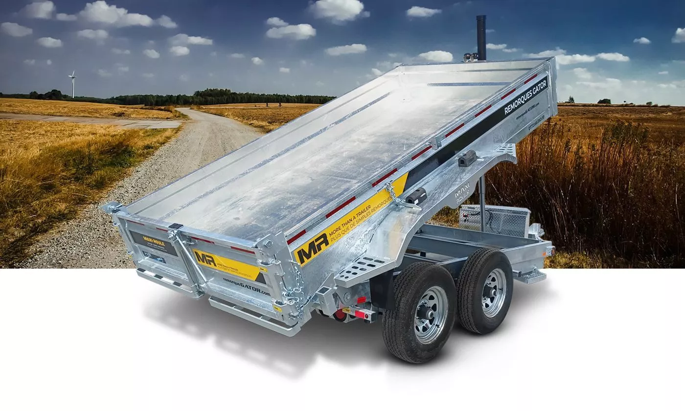 Remorque Dompeur Galvanisée 6 x 12 - 10000lbs - Maxi-Roule Econo – Image 2