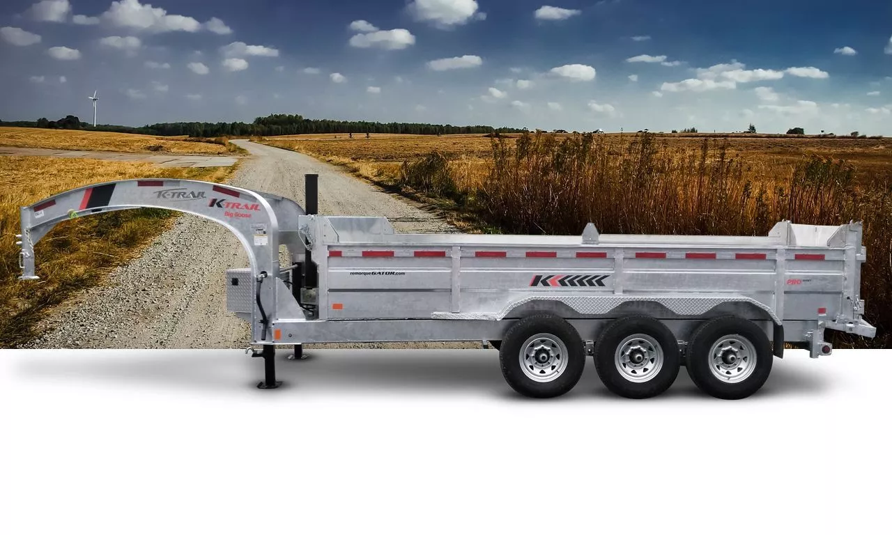 Remorque Dompeur Galvanisée 82 x 16 - 21000lbs – Image 3