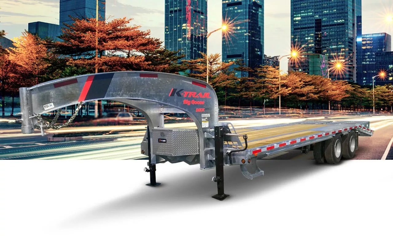 Remorque à col de cygne Galvanisée 102 x 30 (25+5) - 30000lbs - KT