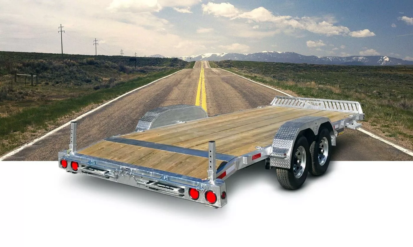 Remorque Plateforme Galvanisée 81 x 16 (14+2) - 7000lbs - MX – Image 2