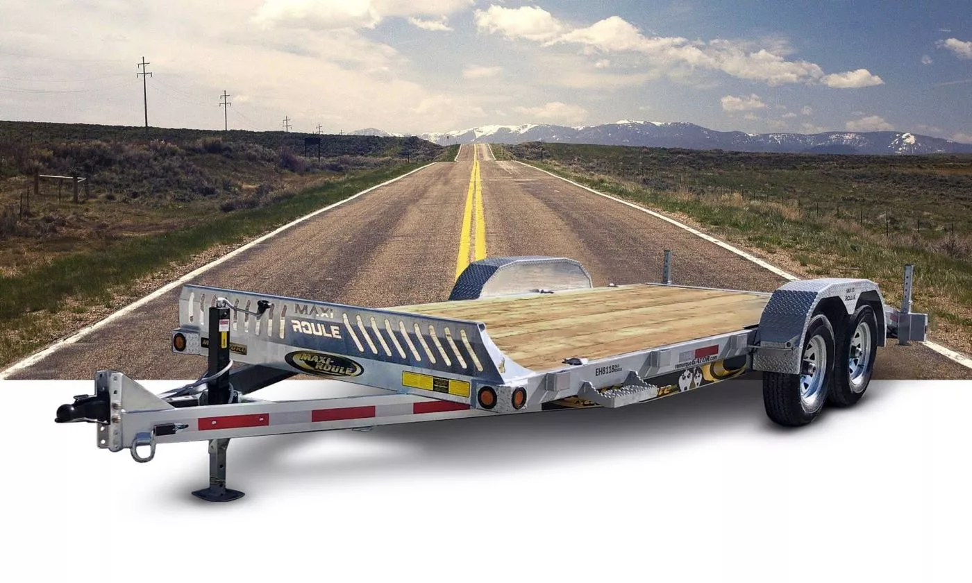 Remorque Plateforme Galvanisée 81 x 18 (16+2) - 7000lbs - MX