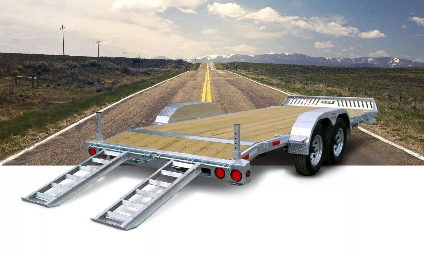 Remorque Plateforme Galvanisée 81 x 14 (12+2) - 7000lbs - MX – Image 3