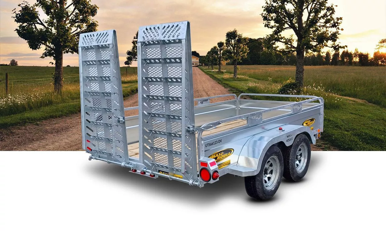 Remorque Utilitaire Galvanisée 66 x 123 ta - rs - freins electriques - MX – Image 2