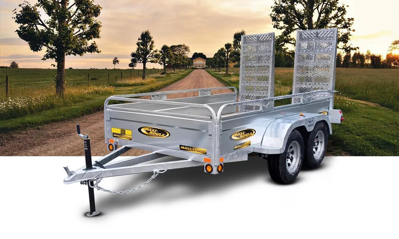 Remorque Utilitaire Galvanisée 66 x 123 ta - rs - freins electriques - MX